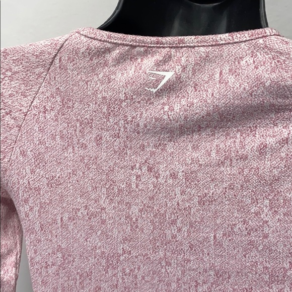 Gymshark fleur texture long sleeve crop top - Picture 4 of 8